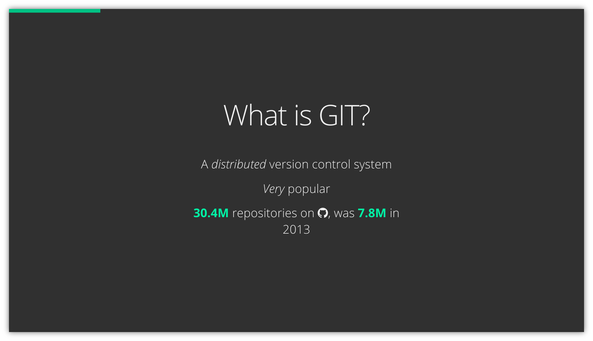 Intro to GIT slide